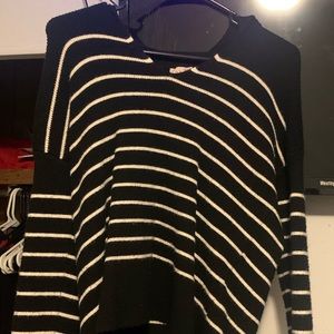 Philosophy Sweater, Black and White
